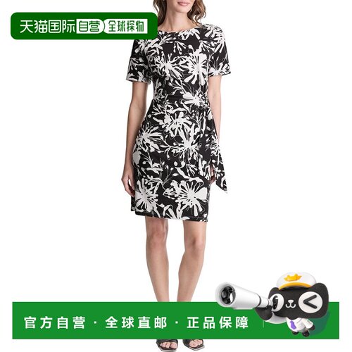 自营DKNY领带前排连衣裙-多色 美国奥莱直发