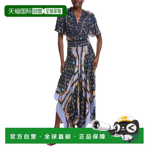 自营Maje Flutter Maxi Dress - red 美国奥莱直发连衣裙