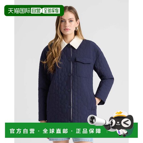 自营NVLT Women’s Daisy Quilted Puffer Jacket - navy 美国奥