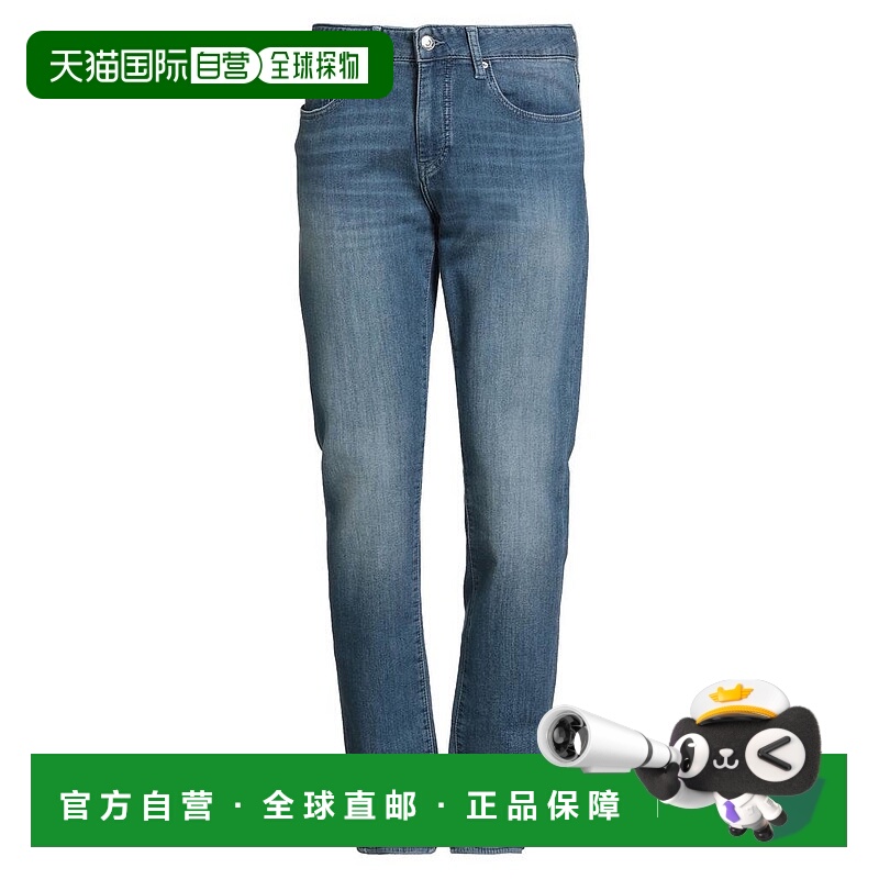 1h可退 【美国直邮】armani exchange 男士 牛仔裤修身