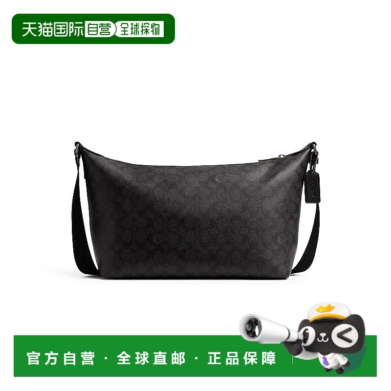 自营 COACH/蔻驰 Finn 标志性帆布斜挎包经典老花单肩包小号男款