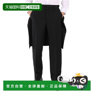 黑色 黑色开角细节定制长裤 美国奥莱直发 Burberry男式 自营