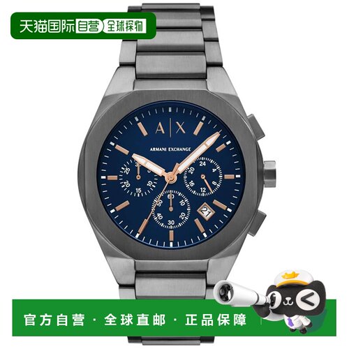 自营Armani Exchange Men's Rafael Blue Dial Watch - blue 美国