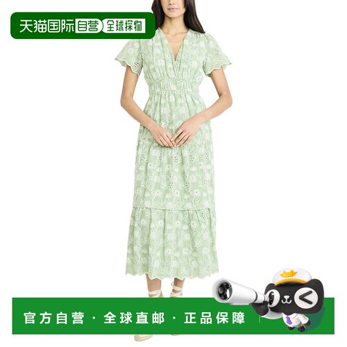 自营Maggy London Midi Dress - green 美国奥莱直发连衣裙