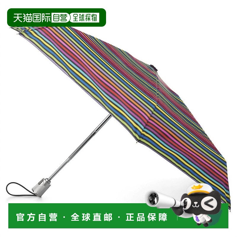 自营 totes自动开合迷你折叠雨伞（细条纹） - skinny stripe 美