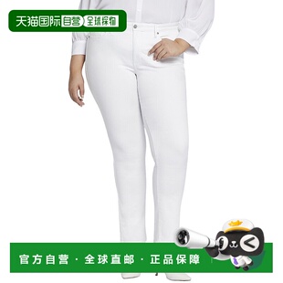 Sheri Plus Optic白色修身 牛仔裤 美国奥莱直发 自营 白色 NYDJ