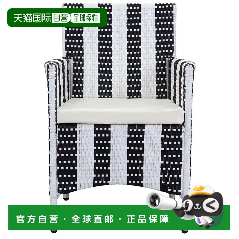 自营 safavieh肯德里克椅 - 黑色/白色 美国奥莱直发