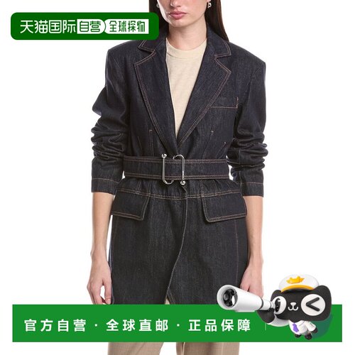 自营Max Mara Domino Denim Jacket - navy 美国奥莱直发外套