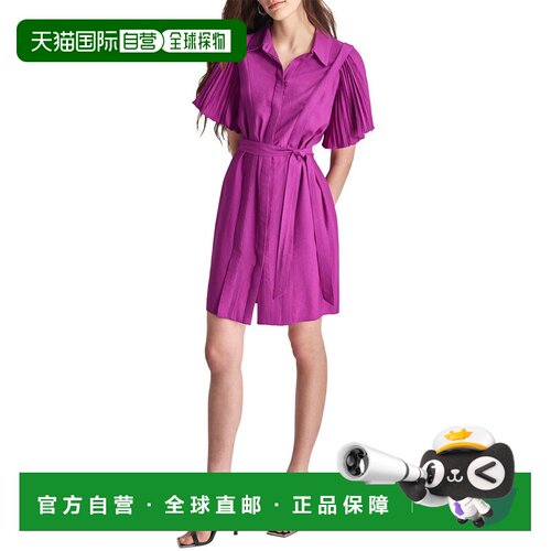 自营DKNY Shirt Dress - Purple 连衣裙美国直发奥莱