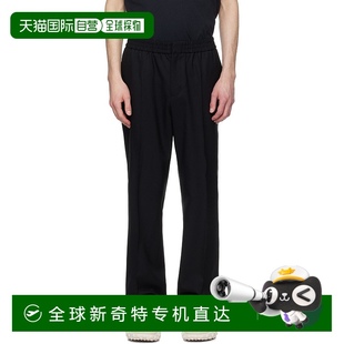 Elasticated Ami Paris 男士 香港直邮潮奢 Waist Wool 黑色 长裤