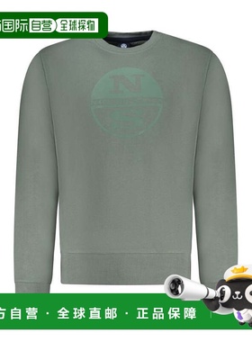 自营North Sails Cotton Men Men's Sweatshirt - green 美国奥莱