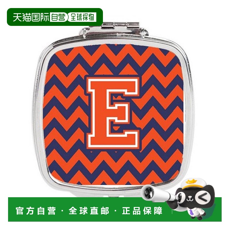 自营Carolines Treasures CJ1042-ESCM 字母 E 雪佛龙橙色和正品