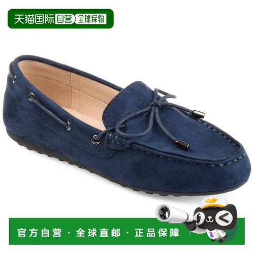 自营Journee Collection 女式 Comfort Thatch 乐福鞋 - 海军蓝