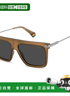 自营 polaroid宝丽来 男士 58 毫米哑光棕色太阳镜 - 哑光棕色 美