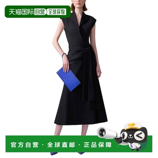 black 自营Carolina Dress Wrap 美国奥莱直发 Herrera