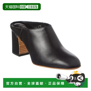 自营tod'sTOD’s Leather Mule - black 美国奥莱直发高跟鞋女鞋