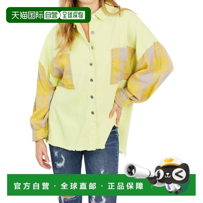 自营 polPlaid Shacket In Yellow - yellow 美国奥莱直发