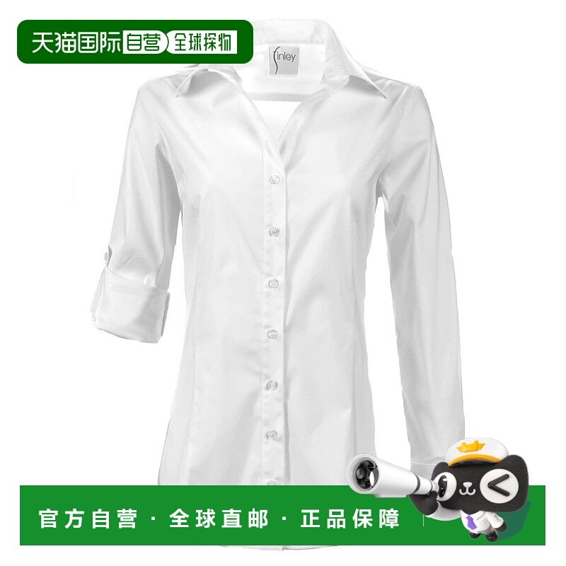 自营finleyJoey Roll-Up Sleeve In White - white 美国奥莱直发