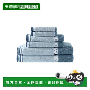Castle Belle Blue 6件套毛巾 美国奥莱直 自营 海军2号 Nautica
