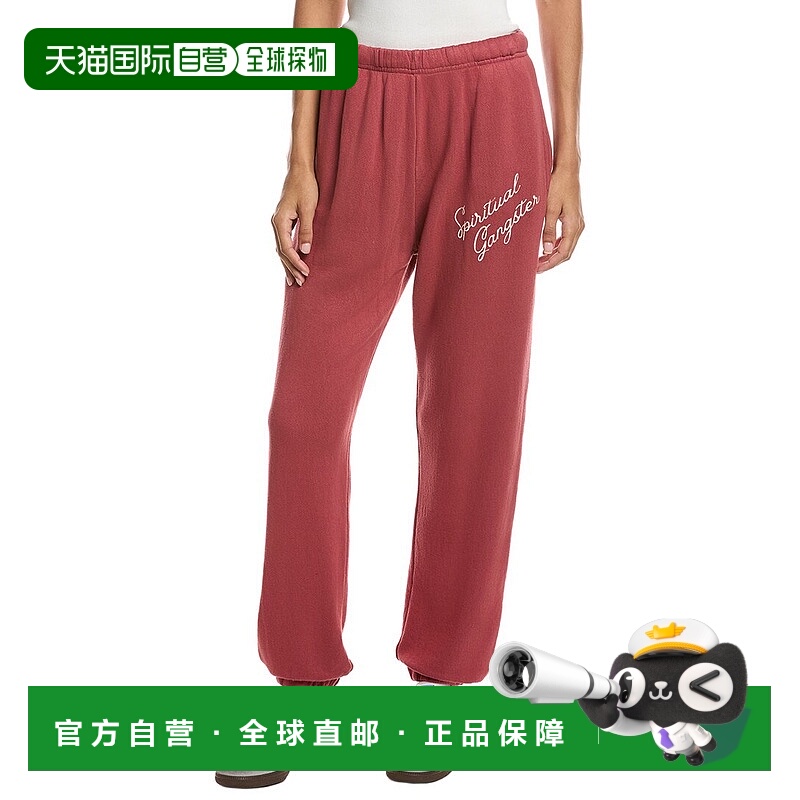自营Spiritual Gangster Insignia Bradbury Sweatpant - red 美
