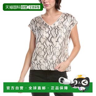 Sequin Floral Top white 自营Vince 美国奥莱直发女装 Camuto