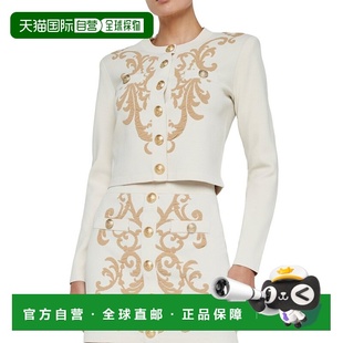 自营L'AGENCE Kota Jacquard Cardigan - white 美国奥莱直发