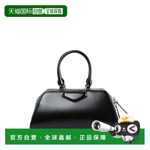 自营givenchy光面丝绸和尼龙手提包-黑色 美国奥莱直发