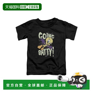 自营 gildanLooney Tunes Going Batty 短袖幼儿 T 恤/T 恤 - 黑