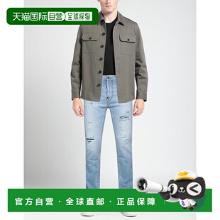 1h可退 【美国直邮】Dsquared2男士牛仔裤中腰紧身印花褪色做旧休