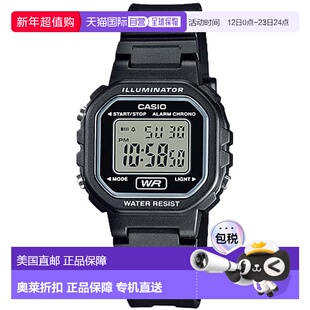 自营Casio Women's Illuminator Digital Watch with Black Resin