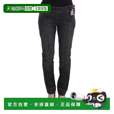 自营Ermanno Scervino Cotton Slim Fit blue Women's Jeans - gr