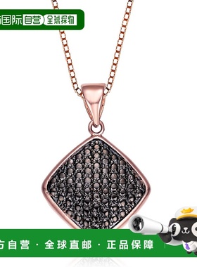自营 geneviveCz Black Square Pendet - 黑色 美国奥莱直发吊坠