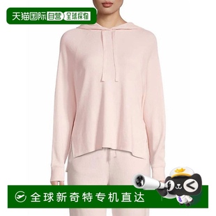 自营 美国 loveshackfancy奶油色Lisle华夫格针织连肩袖 连帽衫