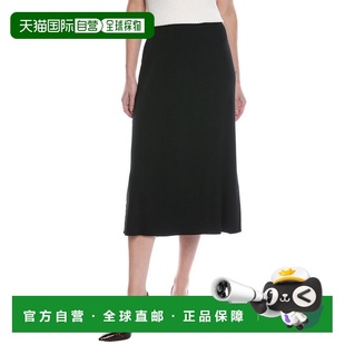 自营Vince Rib Midi Skirt - Black 美国奥莱直发半身裙A字裙长裙