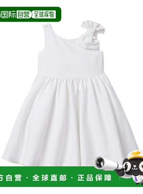 自营Janie and Jack Satin Dress - wht 美国奥莱直发