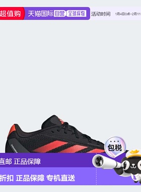 自营adidas Duramo SL男式跑步鞋-核心黑/太阳红/灰色6码 美国奥