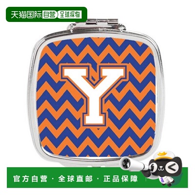 自营 Carolines Treasures CJ1060-YSCM 字母 Y 雪佛龙蓝色正品