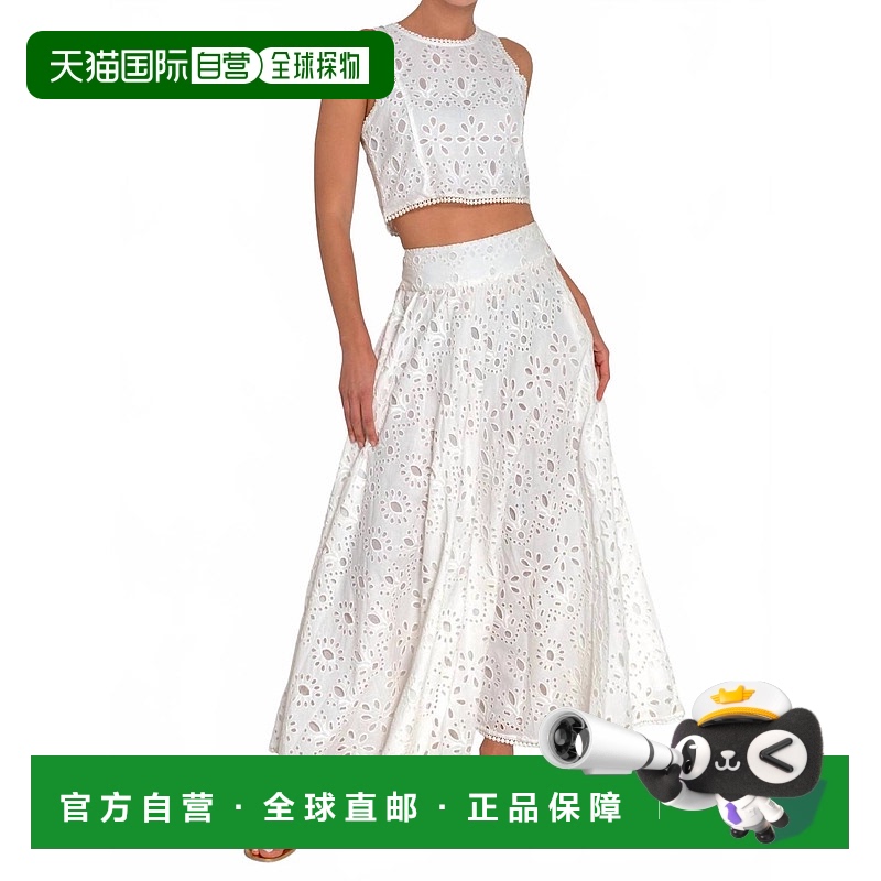 自营 gretchen scott性感夏季上衣白色刺绣小眼睛 美国奥莱直发