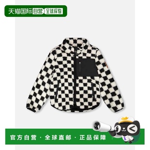 自营deux par deuxSherpa Jacket Black Checkerboard - black ch