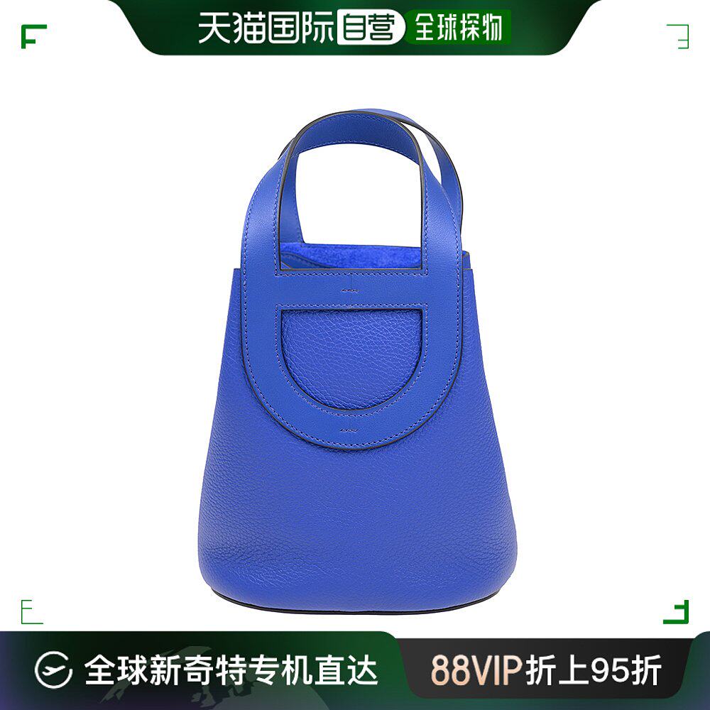 香港直发hermes爱马仕女士手提包宝蓝色经典时尚潮流itl18o8tcss