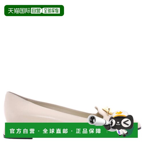 自营 Jimmy Choo Ravi纳帕皮鞋-竹子/金色 美国奥莱直发一脚蹬