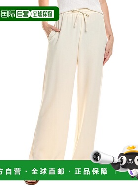 自营 Enza Costa Crepe Resort长裤-白色 美国奥莱直发休闲裤