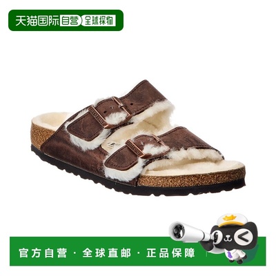 自营Birkenstock Arizona Shearling Sandal - brown 美国奥莱直