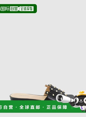 自营 belle & bloom直到我们遇到Stud Slide-黑色 美国奥莱直发