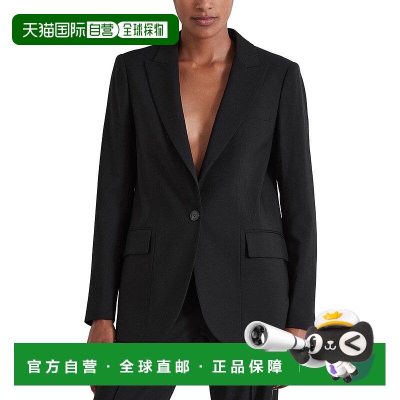 自营Reiss Audrey Wool Formal Jacket - black 美国奥莱直发