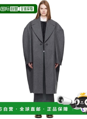 香港直邮潮奢 Thom Browne 汤姆 布朗 女士 灰色 Melton Cocoon