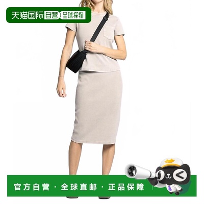 自营thread & supply金妮 米迪灰褐色裙子 美国奥莱直发