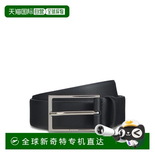 意大利皮革印花皮帶包 自營 飾 黑色 boss帶裝 美國奧萊直發(fā)