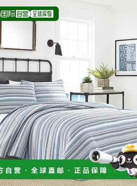 自营Nautica Jettison灰蓝色双被单套装-开曼群岛 美国奥莱直发