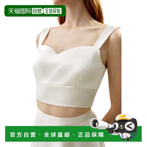 美国直邮自营lilysilkAmaranth Sleeveless Silk Tank - ivory
